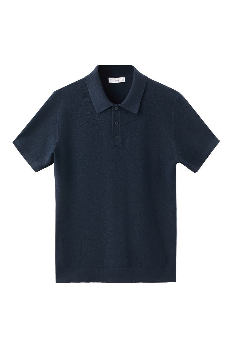 Fine Knit Polo, Alternate, color, NAVY