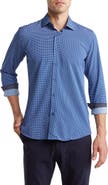 TOM BAINE Regular Fit Performance Stretch Long Sleeve Button Front Shirt