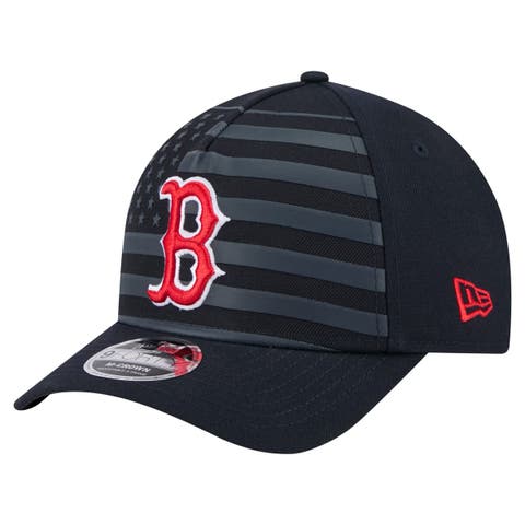 Men's New Era Navy Boston Red Sox American Flag 9FORTY M-Crown A-Frame Adjustable Hat