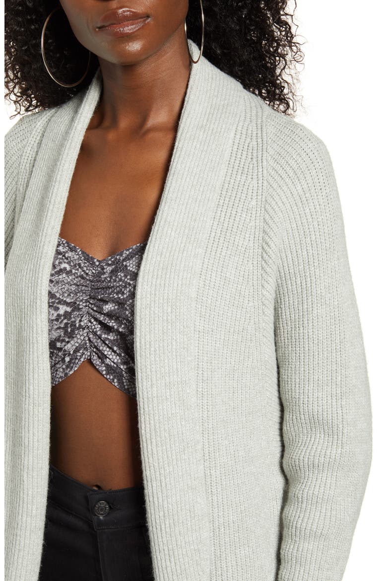 Dolman Sleeve Cardigan, Alternate, color, GREY PEARL HEATHER