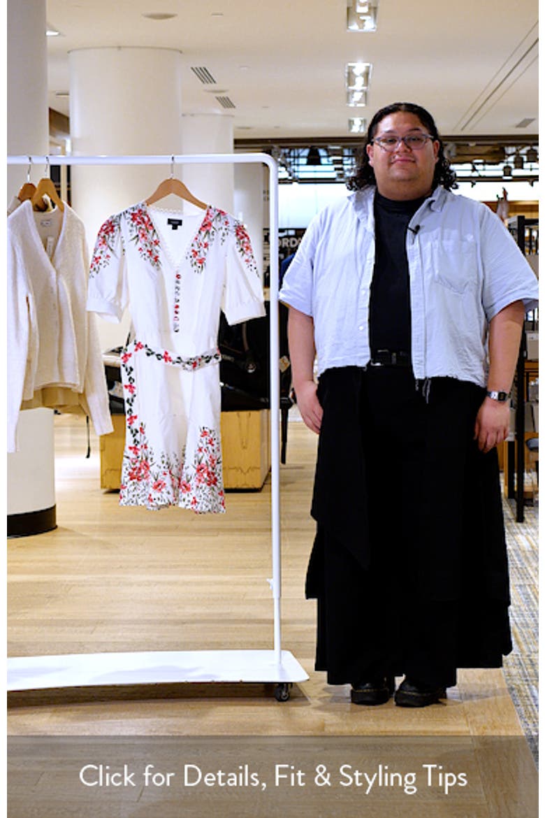 Floral Belted Puff Sleeve Midi Dress video