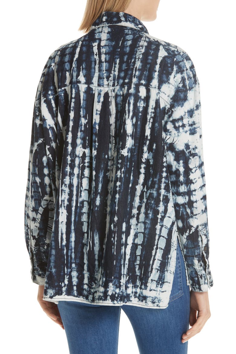 Drew Tie Dye Oversize Shirt, Alternate, color, ARLO