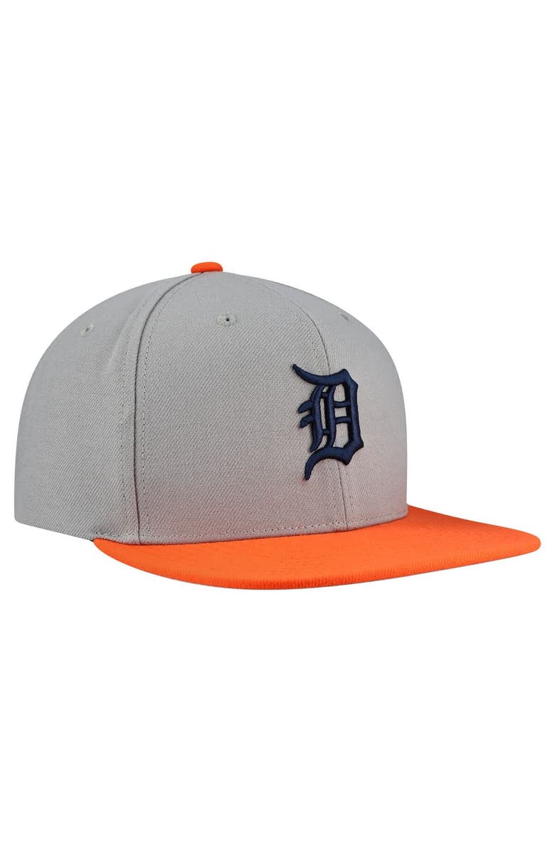 Mitchell & Ness Men's Mitchell & Ness Gray Detroit Tigers Basic Flip Snapback Hat, Alternate, color, Gray