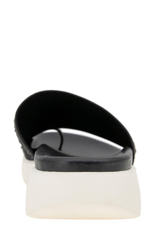 Reaction Kenneth Cole Teffi Knit Platform Sandal In Black Knit