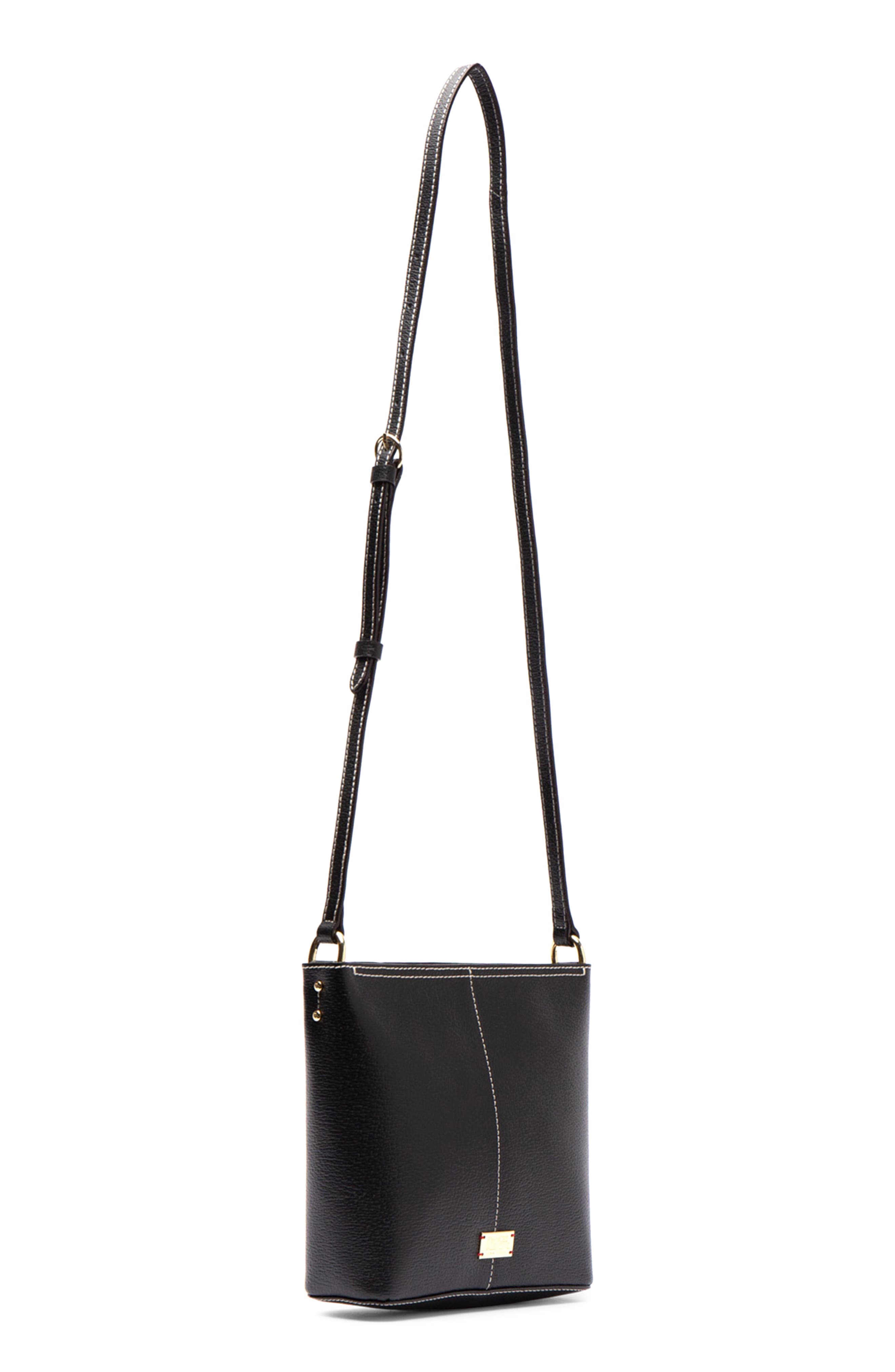 Frances Valentine Small Fin Leather Crossbody Bag, Alternate, color, 