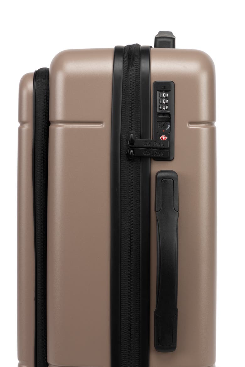 Hue 22-Inch Front Pocket Carry-On Suitcase, Alternate, color, CHOCOLATE