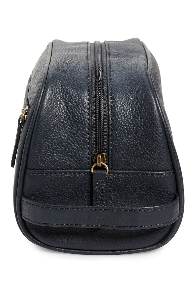 Leather Travel Kit, Alternate, color, NAVY