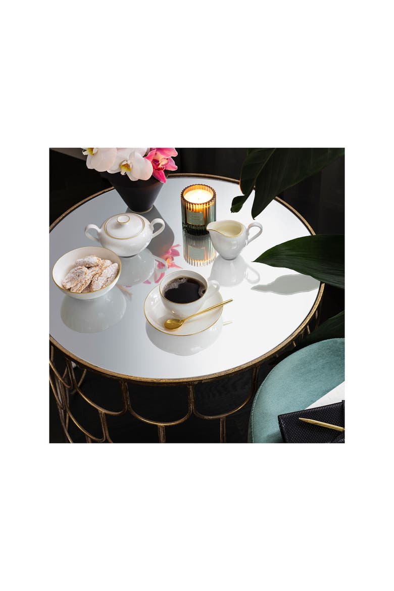 Anmut Gold Fruit Dish, Alternate, color, white