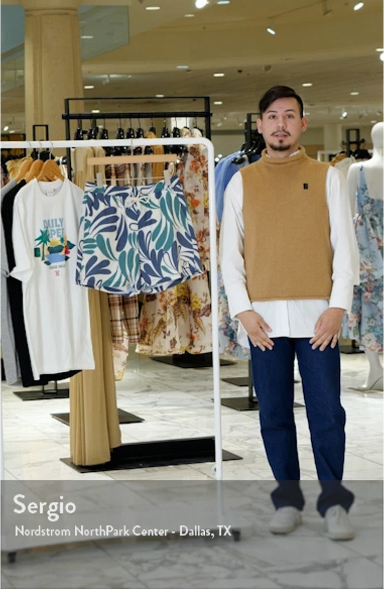 Abstract Floral Swim Trunks, sales video thumbnail