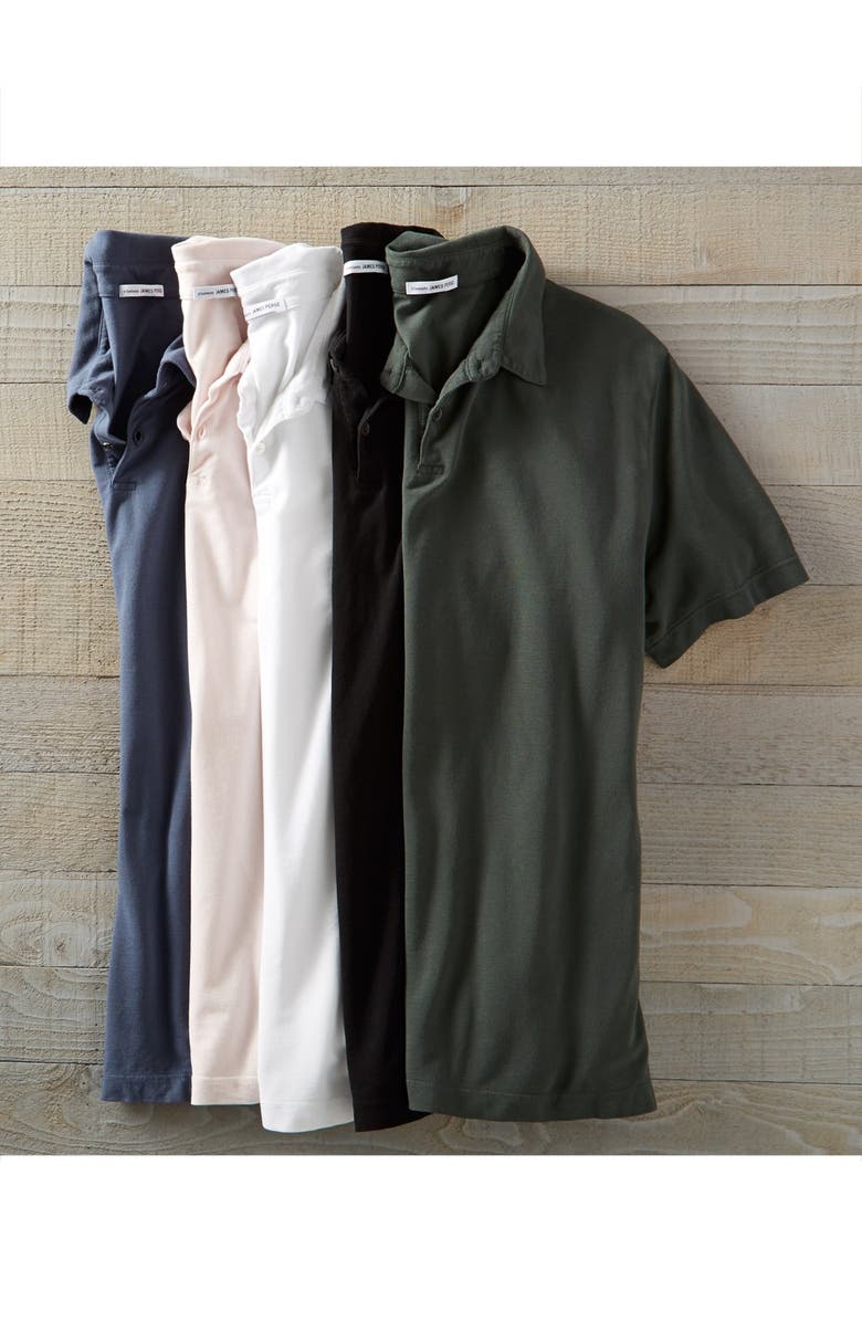 James Perse Trim Fit Piqué Polo, Alternate, color, 