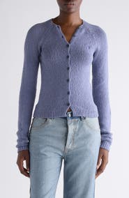 Acne Studios Bouclé Rib Cardigan