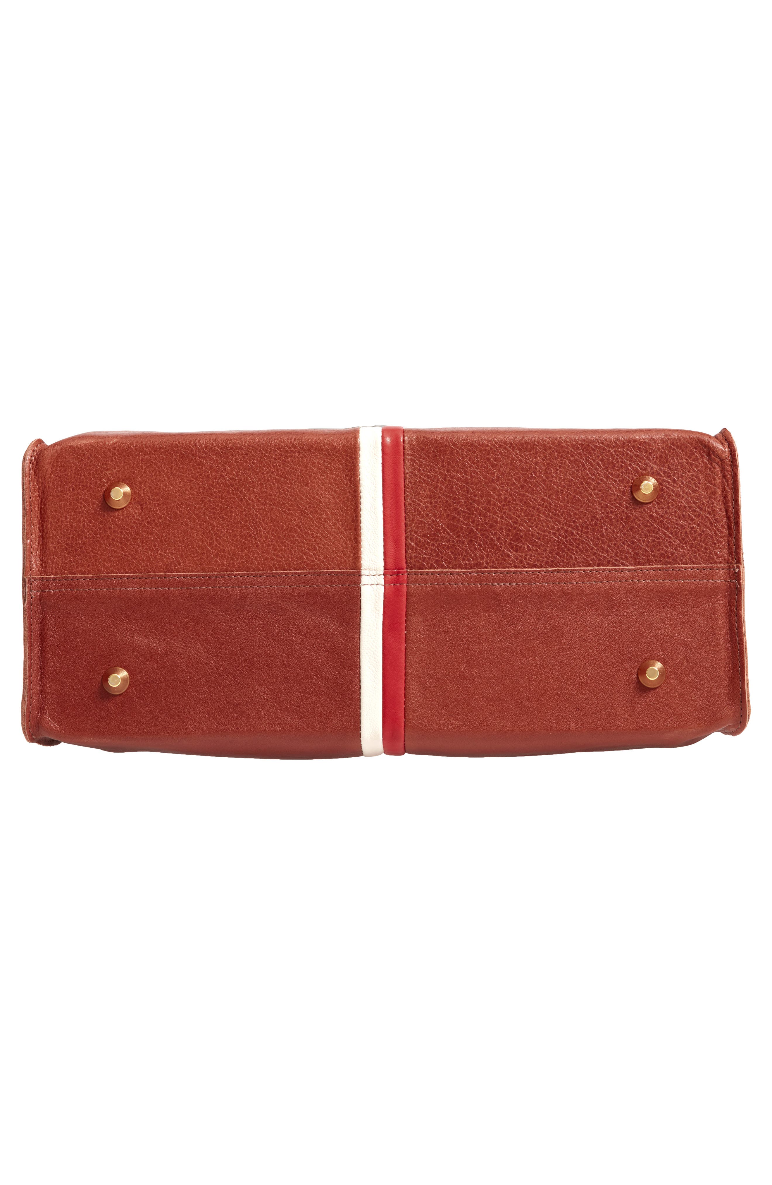 Clare V. Simple Stripe Leather Tote, Alternate, color, 