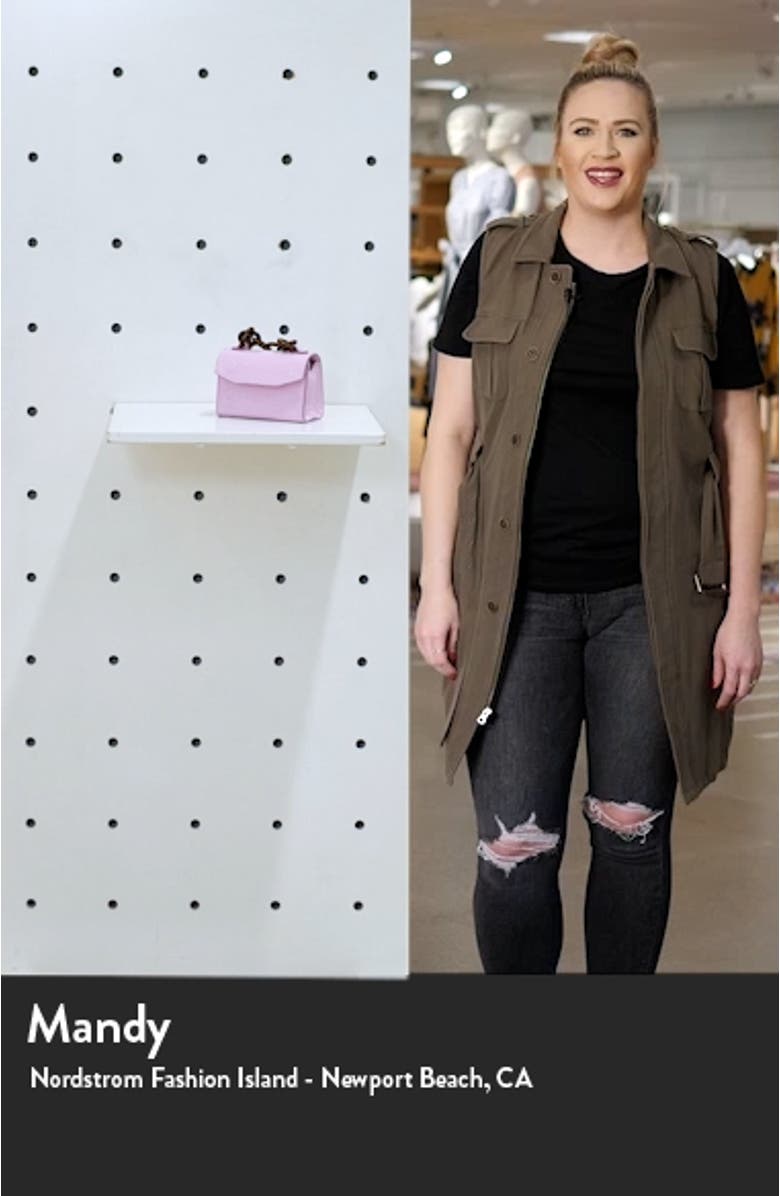 Croc Embossed Leather Handbag, sales video thumbnail
