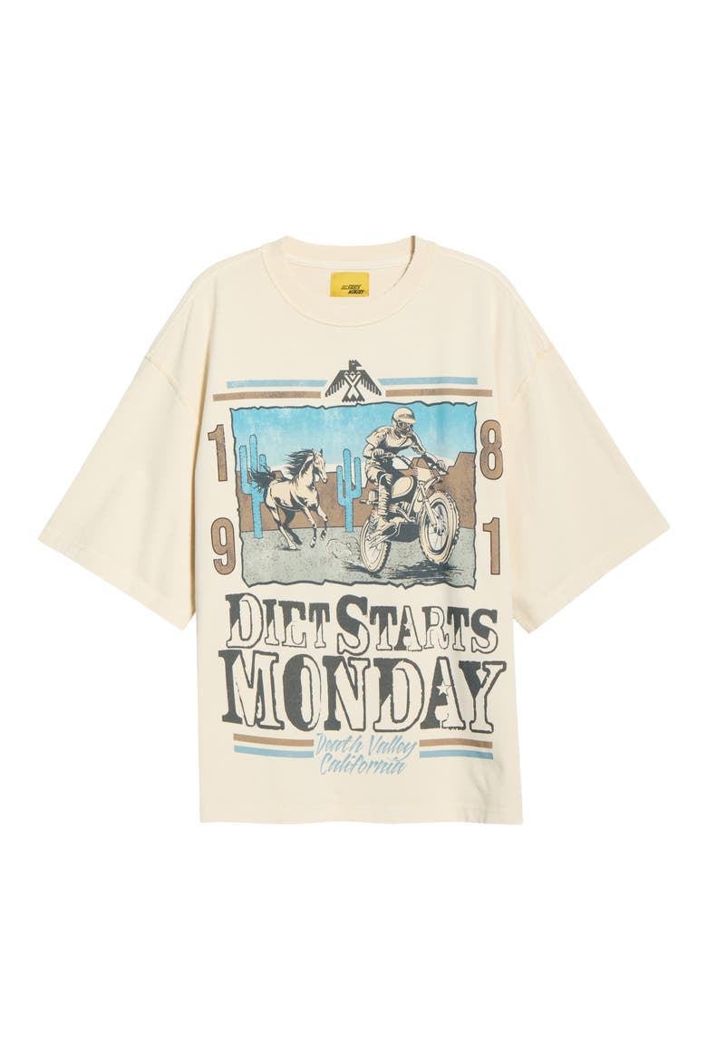 '81 Racing Cotton Graphic T-Shirt, Alternate, color, ANTIQUE WHITE