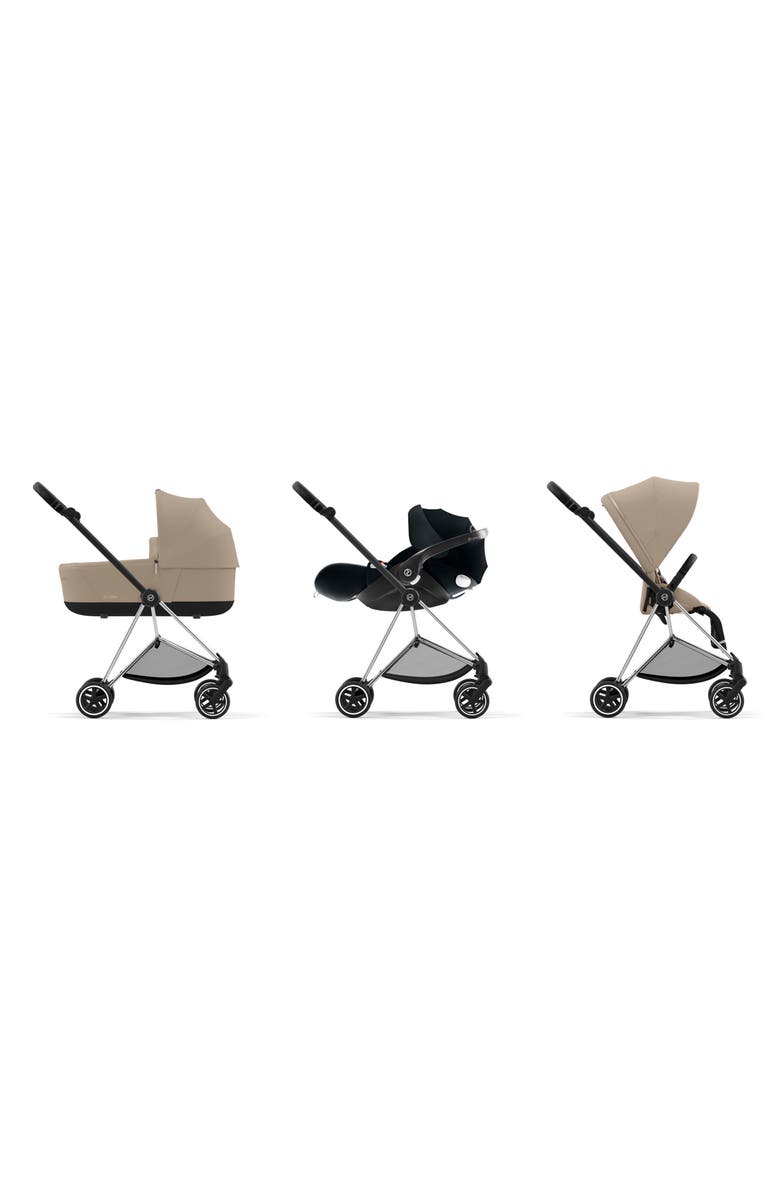 CYBEX MIOS 3 Compact Lightweight Stroller, Alternate, color, Cozy Beige Black