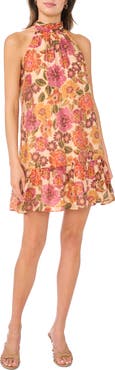 CeCe Ruffle Halter Dress