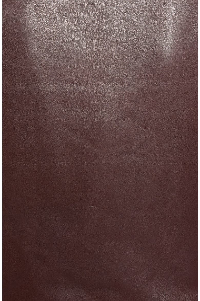 Balfern Leather Biker Jacket, Alternate, color, DEEP BERRY
