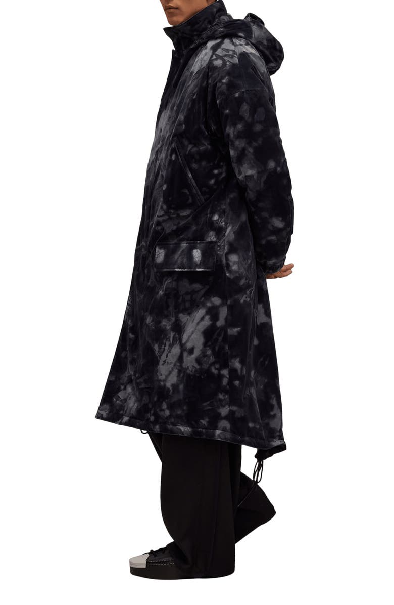 Y-3 Allover Print Padded Parka, Alternate, color,