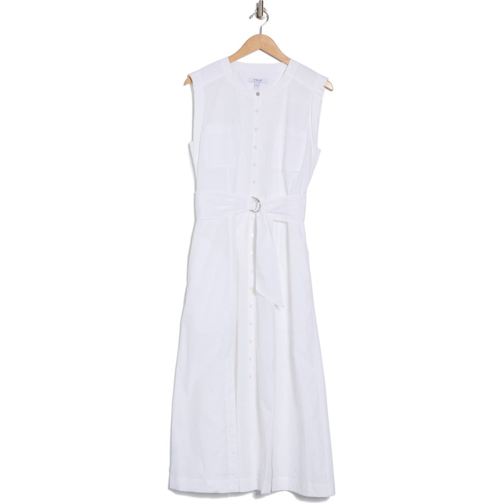 Derek Lam 10 Crosby Karina Cap Sleeve Shirtdress In White