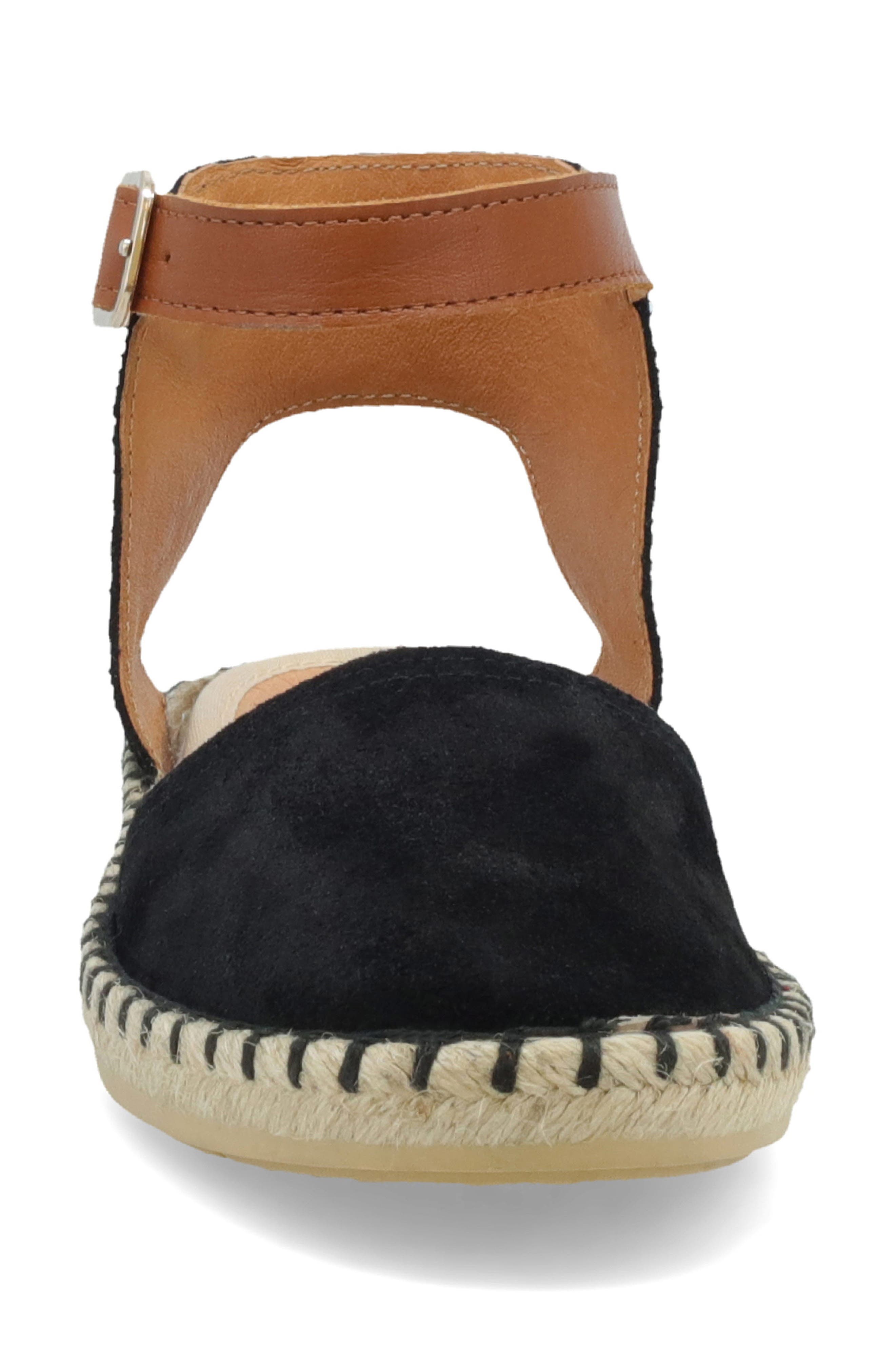 Miz Mooz Cleo Ankle Strap Espadrille Flat, Alternate, color, 