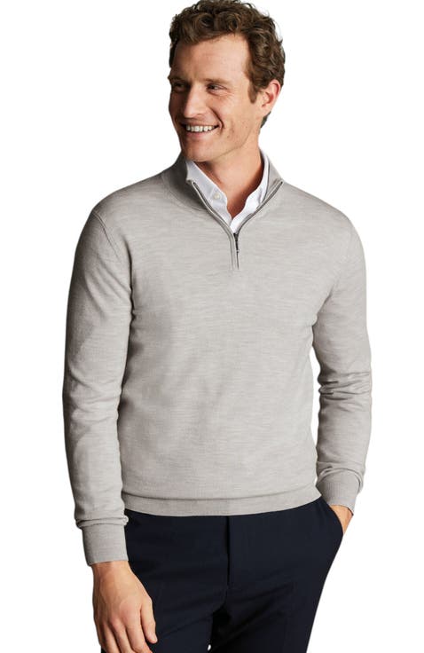 Pure Merino Zip Neck Sweater