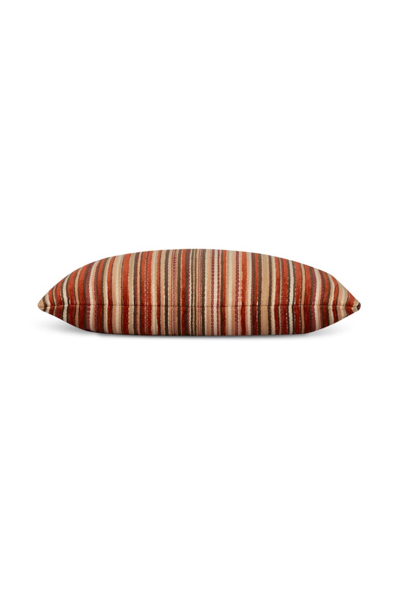 Plush Velvet Indoor & Outdoor Woven Accent Pillow, Alternate, color, Spice
