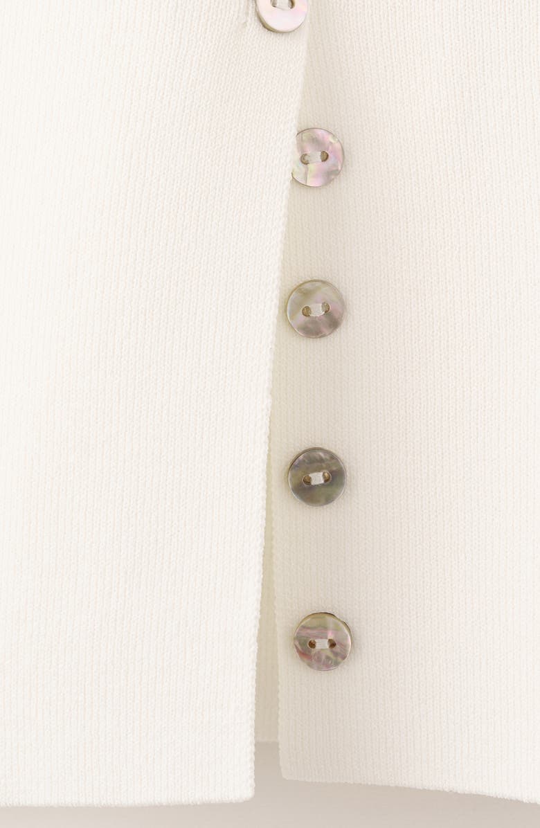 MANGO Open Stitch Short Sleeve Cardigan, Alternate, color, 