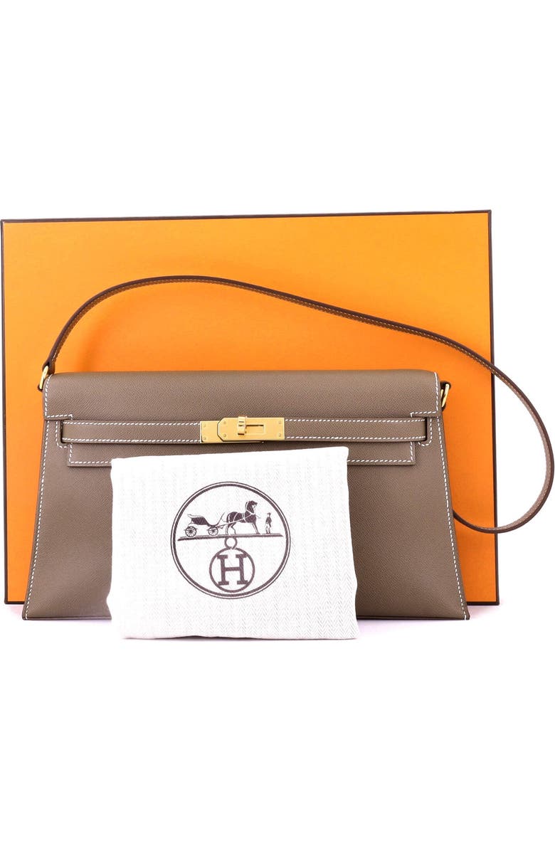 Pre-Owned Hermes Kelly Elan Shoulder Bag Madame, Alternate, color, Etoupe