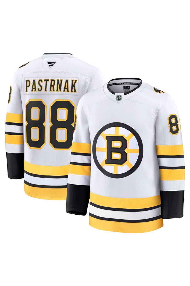 Men's Fanatics David Pastrnak White Boston Bruins Away Premium Player Jersey, Main, color, White