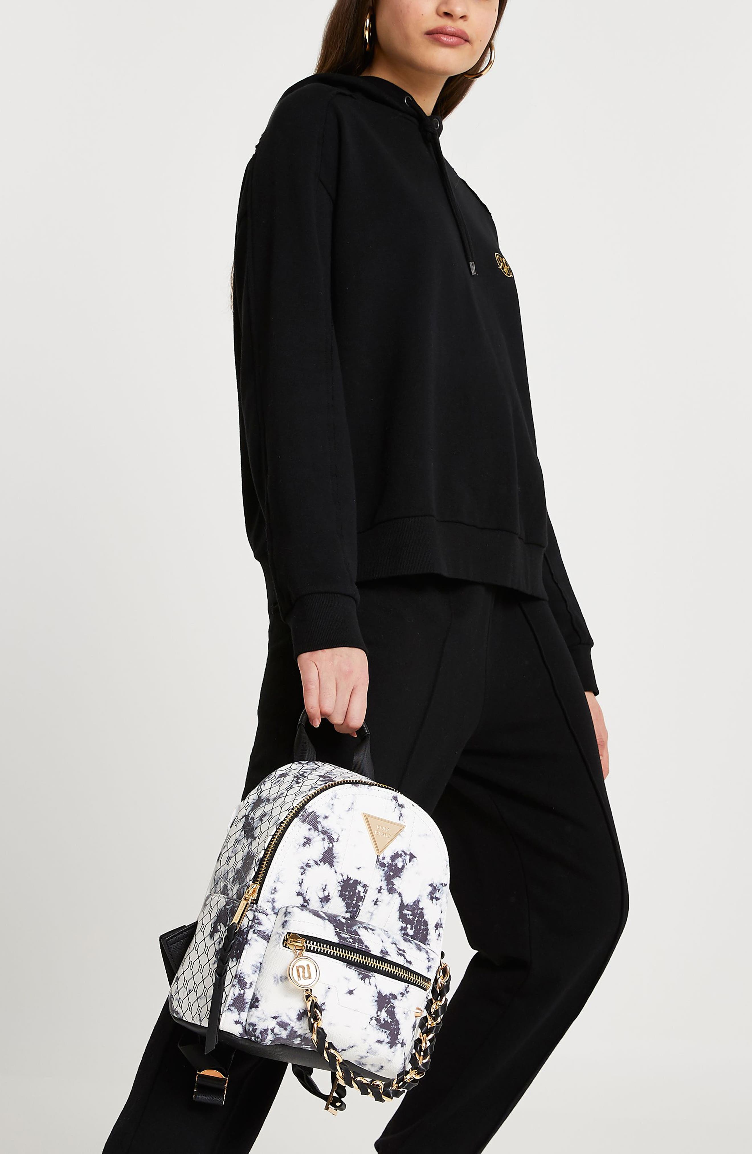 River Island Tie Dye Chain Backpack, Alternate, color, 