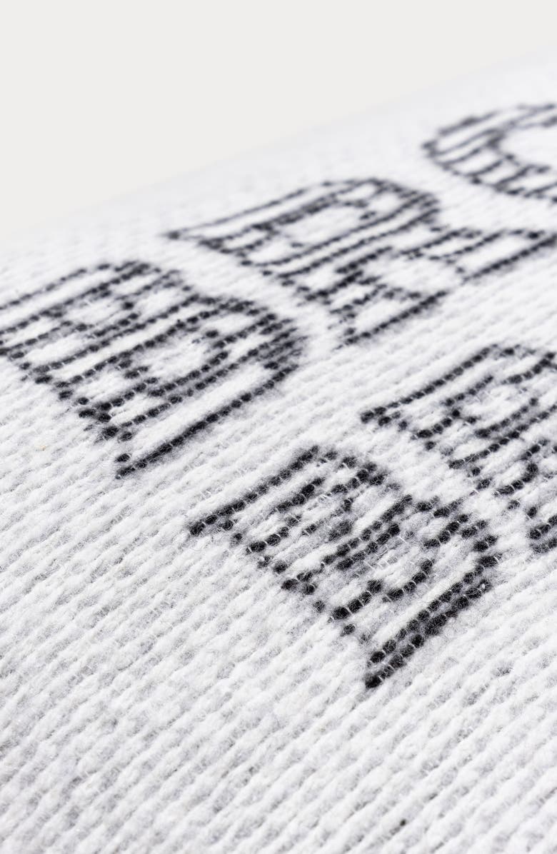 Brooks Brothers Logo Decorative Lumbar Throw Pillow, Alternate, color, White