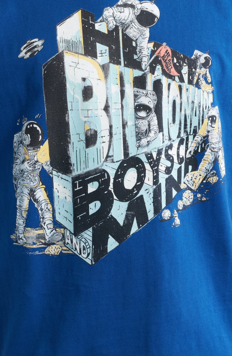 Billionaire Boys Club BB Diamond Wall Graphic T-Shirt, Alternate, color, Navy Peony