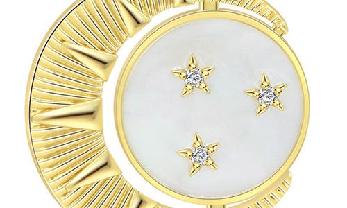La Meno Stella Luna Pendant Necklace In Multi