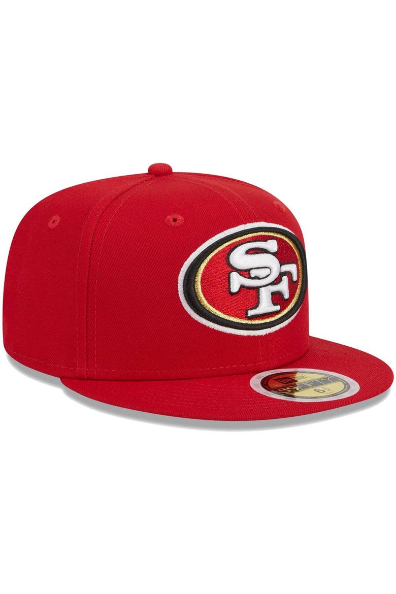 Youth New Era Scarlet San Francisco 49ers  Main 59FIFTY Fitted Hat, Alternate, color, Scarlet
