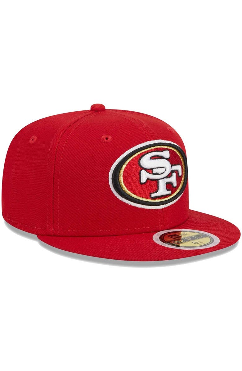 New Era Youth New Era Scarlet San Francisco 49ers Main 59FIFTY Fitted Hat, Alternate, color, Scarlet