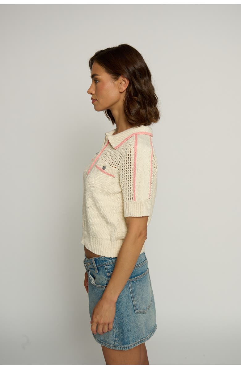 Central Park West Mesh Yoke Polo, Alternate, color, 