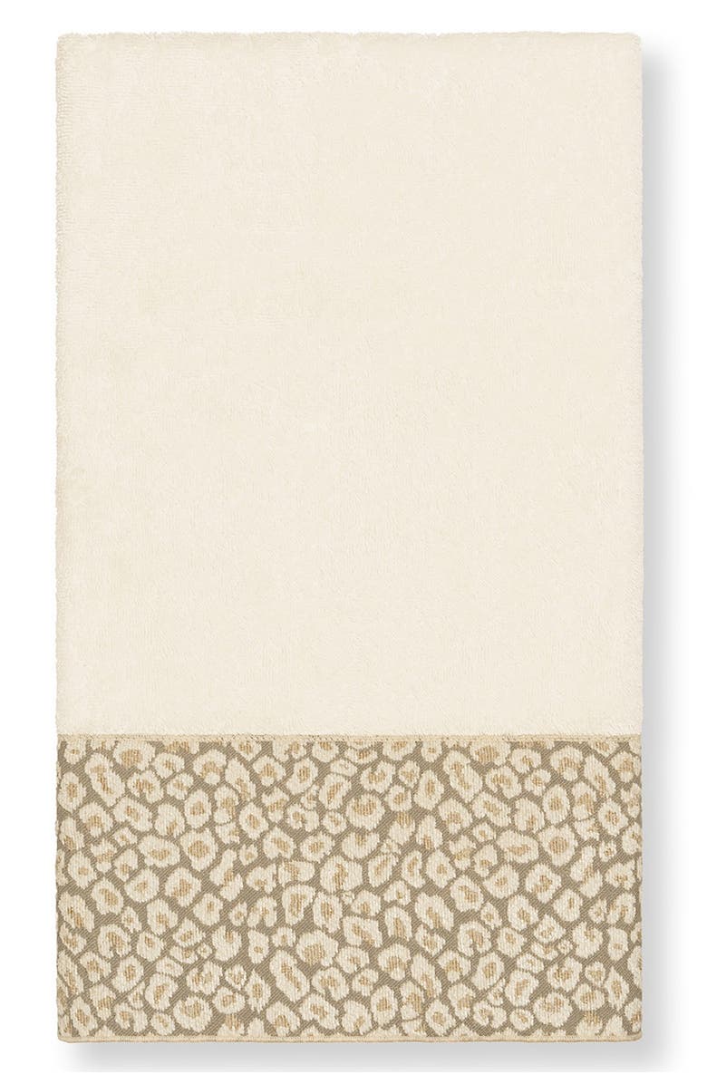 Linum Home Textiles Spots 3-Piece Embellished Towel - Cream, Alternate, color, Cream