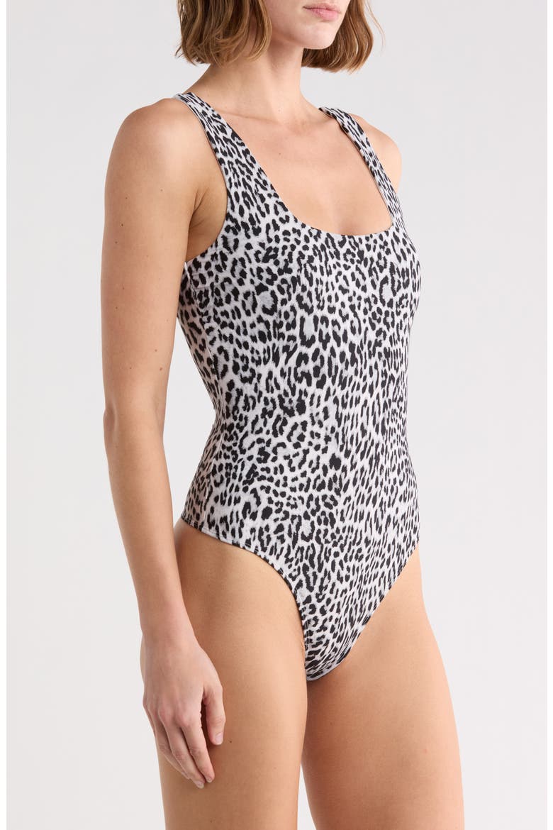 Weightless Sculpting Modern Bodysuit, Alternate, color, BLACK AND GREY LEOPARD