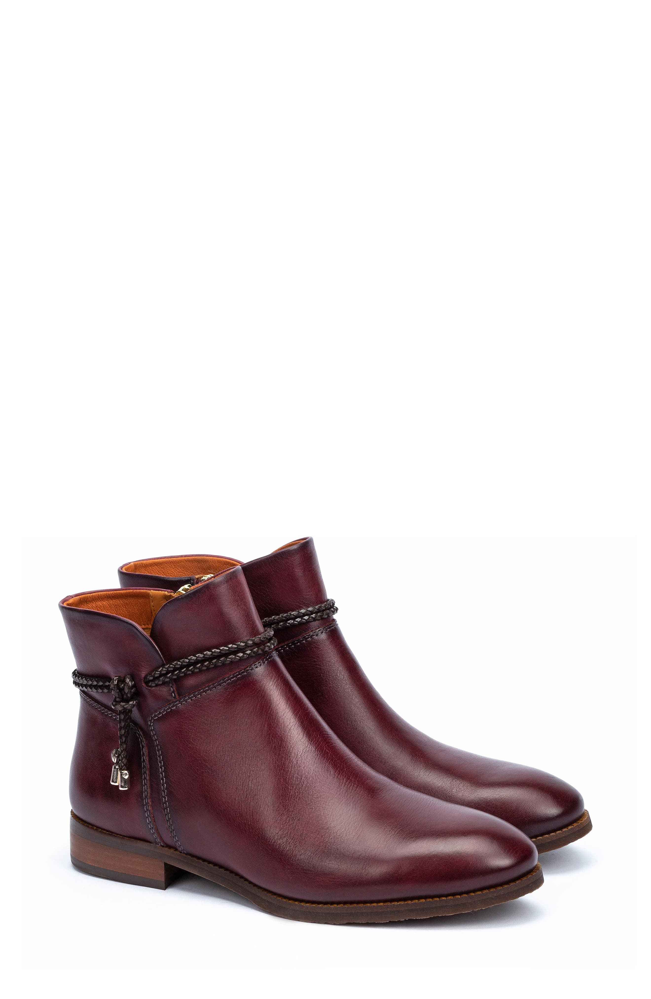 Royal Bootie, Alternate, color, GARNET