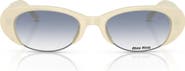 Miu Miu 52mm Gradient Oval Sunglasses