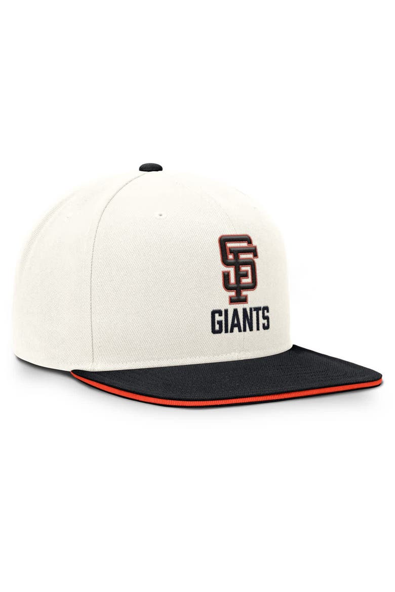 Men's Nike Cream/Black San Francisco Giants Cooperstown Pro Dri-FIT Snapback Hat, Alternate, color, Cream