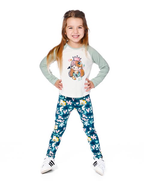 Jersey Raglan Sleeve Tee (Toddler & Little Kid)