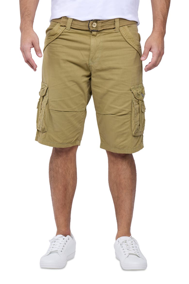Belted Bermuda Cargo Shorts, Alternate, color, NEW KHAKI