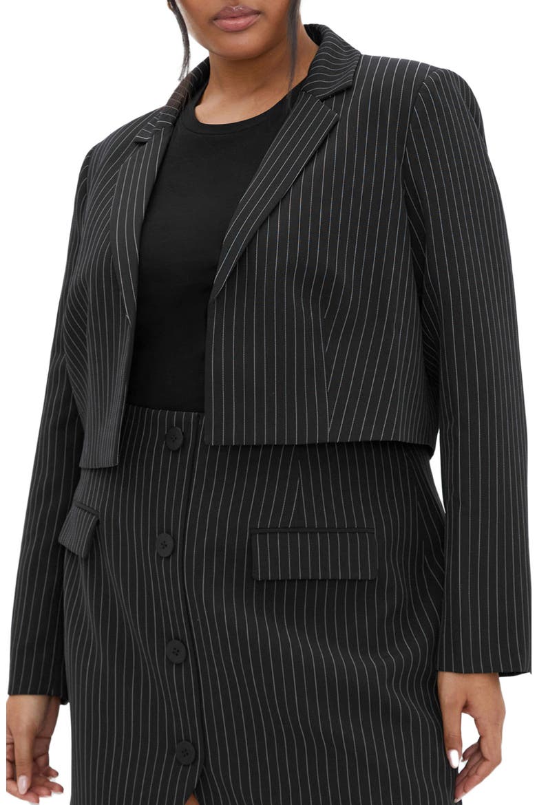 Alayah Stripe Crop Jacket, Main, color, STRIPE