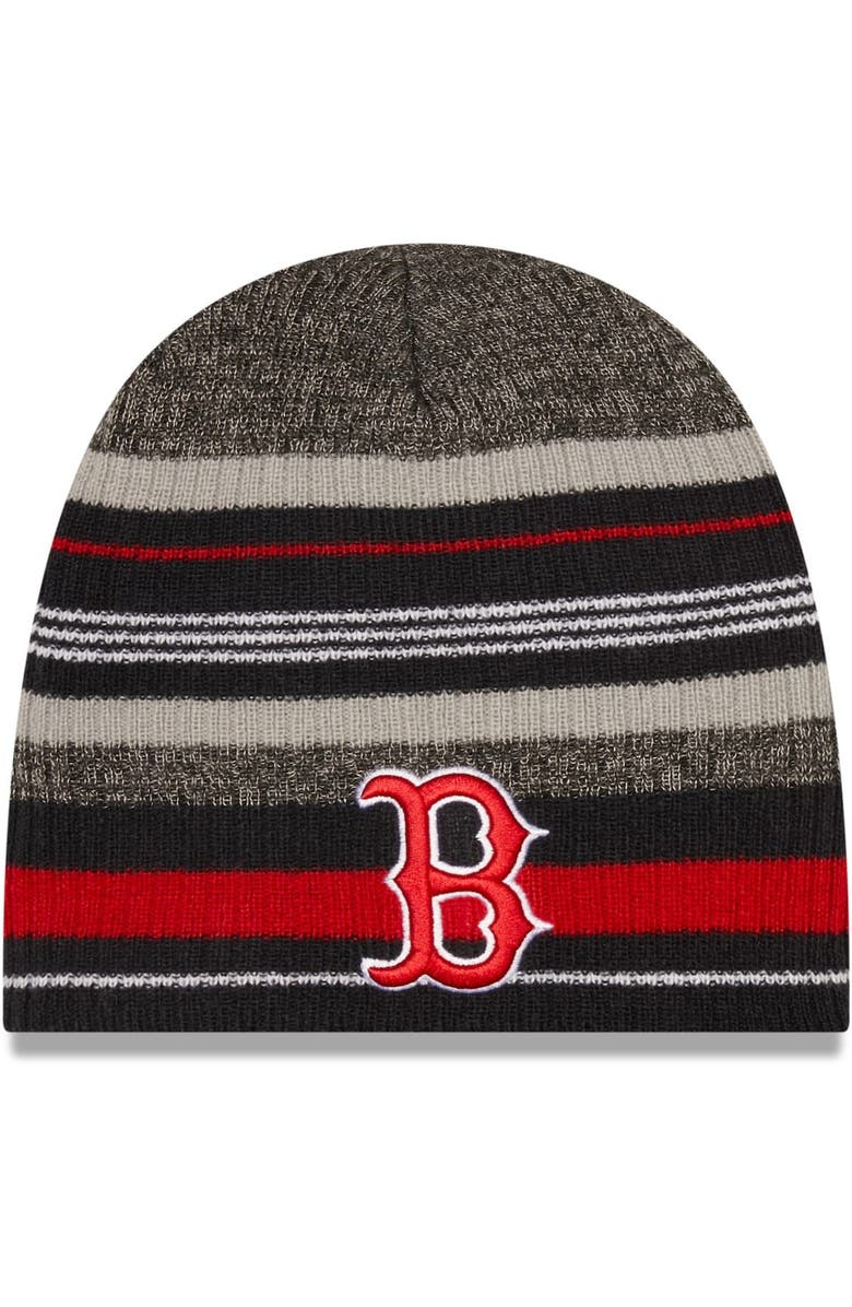 New Era Men's New Era Navy Boston Red Sox Striped Beanie Hat, Main, color, 