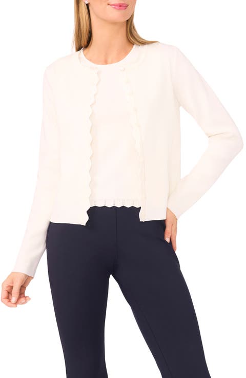 Scallop Detail Cardigan