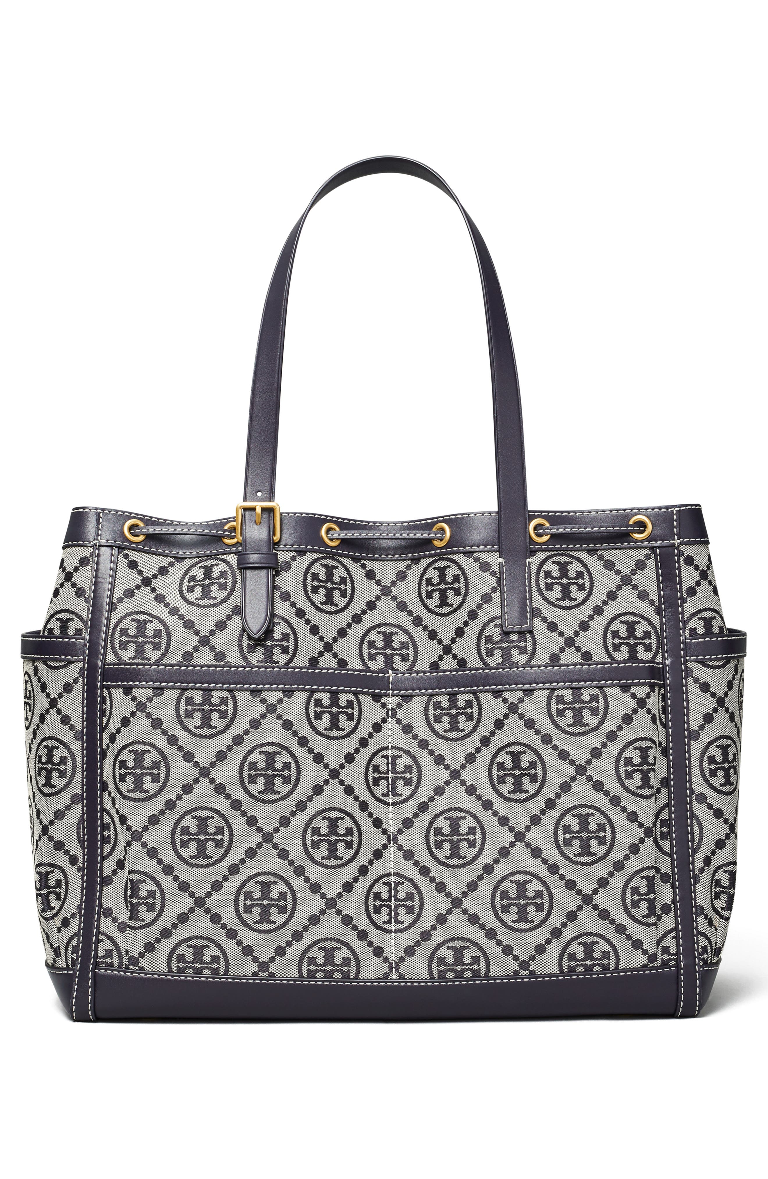 Tory Burch T-Monogram Jacquard Tote, Alternate, color, 