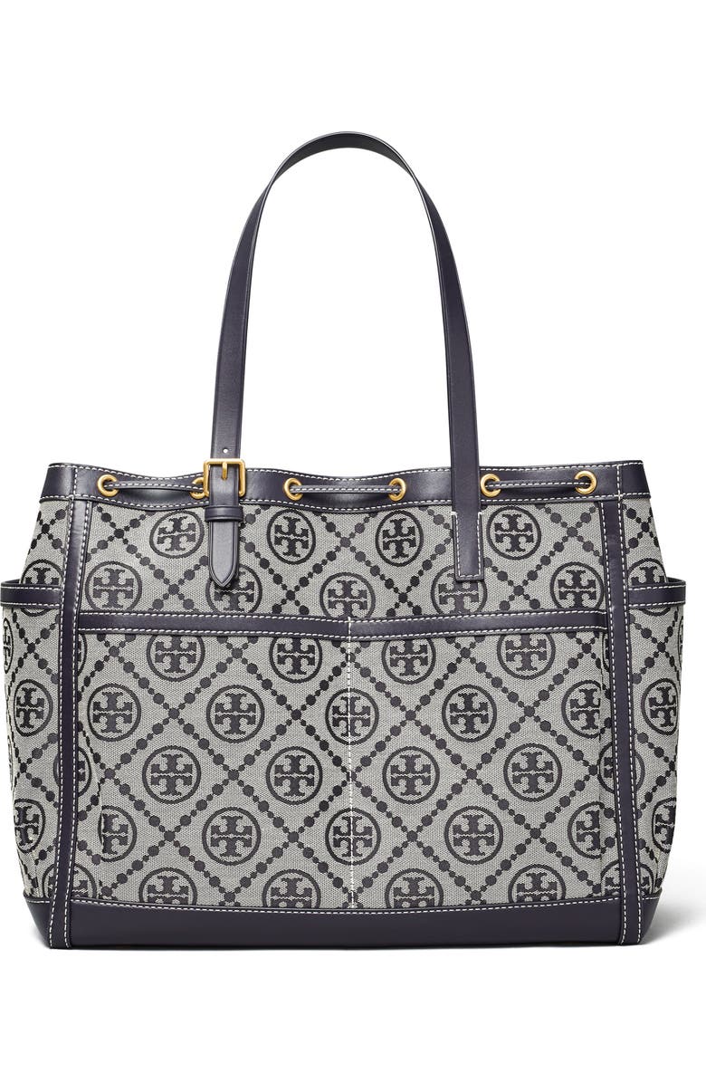 Tory Burch T-Monogram Jacquard Tote, Alternate, color,
