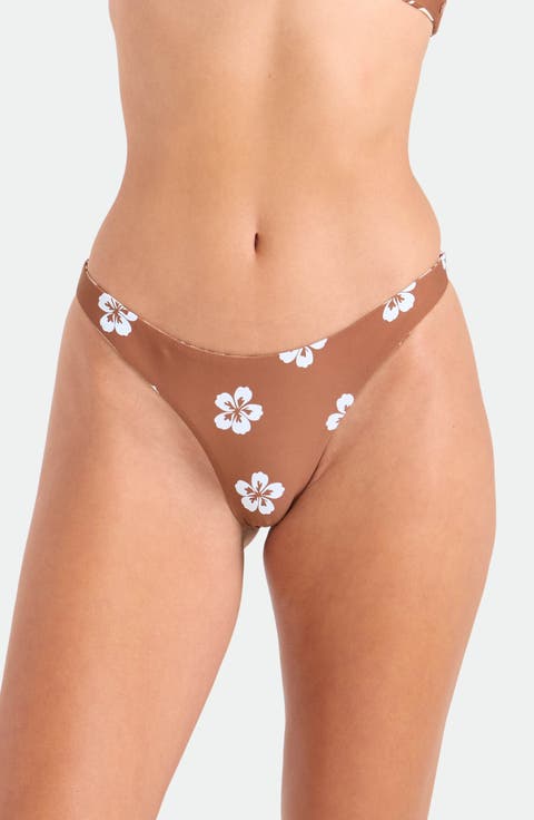 Coco Retro Bloom Reversible Bikini Bottoms