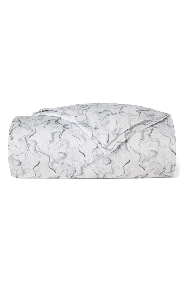 SFERRA Muro Sateen Duvet Cover, Main, color, Poolside